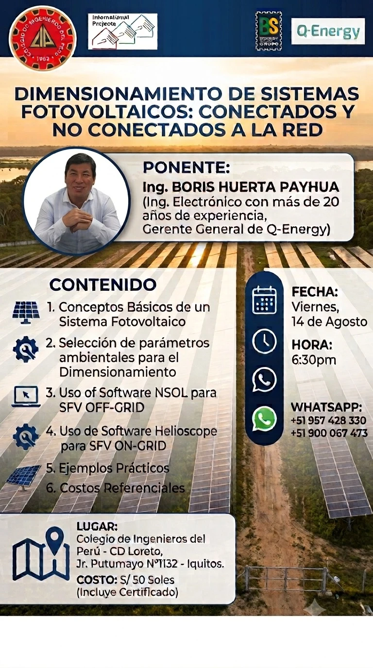 DIMENSIONAMIENTO DE SISTEMAS FOTOVOLTAICOS: CONECTADOS Y NO CONECTADOS A LA RED